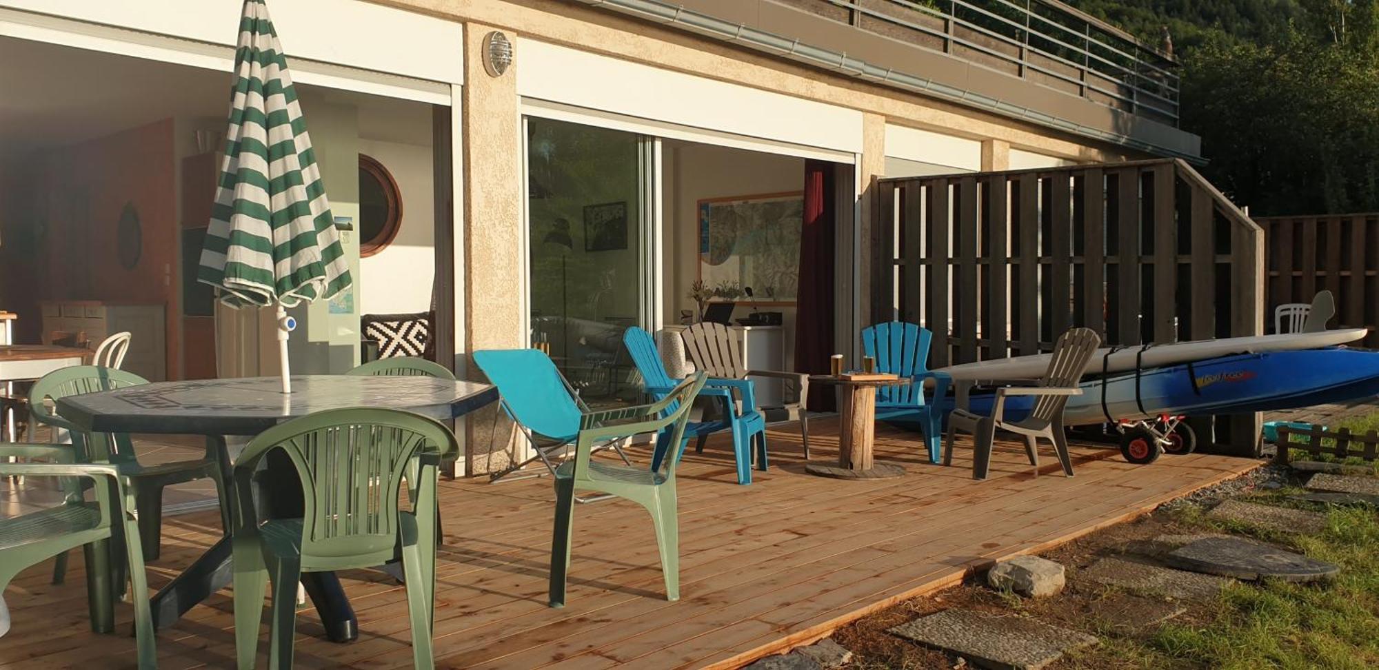 Rez De Plage-Canoe+Paddle-70M² Savines Eksteriør billede